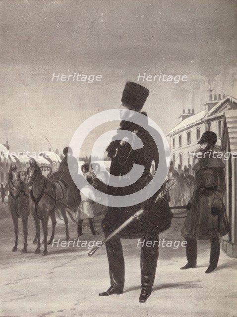 '60th (King's Royal Rifles Corps) Winter Dress, Canada', c1820-1870, (1909). Creator: John Harris the Younger.