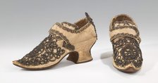 Shoes, probably British, 1690-1729. Creator: Unknown.