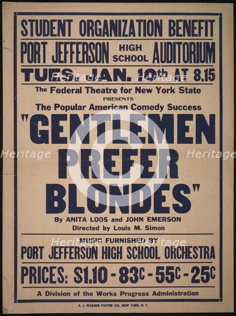 Gentlemen Prefer Blondes, Roslyn, NY, 1938. Creator: Unknown.