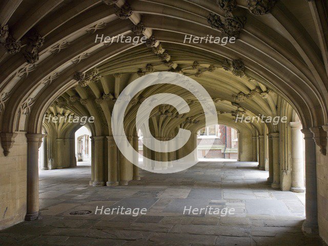 Vaulted undercroft below the chapel, Lincoln's Inn, Holborn, Camden, London, 2011. Artist: Derek Kendall.