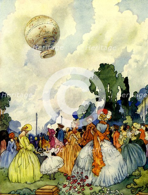 An early attempt at conquering the air, 18th century, (late 19th century). Artist: Unknown