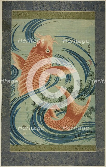 The Red Carp, c. 1804/18. Creator: Utagawa Toyokuni I.