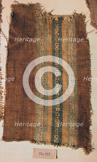 Fragment, Peru, A.D. 1000/1476. Creator: Unknown.