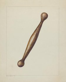 Spinning Stick, c. 1938. Creator: Maud M Holme.