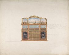 Design for a Cabinet, 1830-90. Creator: Anon.