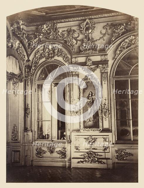 Palais de Tsarskoe-Selo, Tribune Imperiale de la Chapelle, 1859. Creator: Pierre-Ambrose Richebourg.