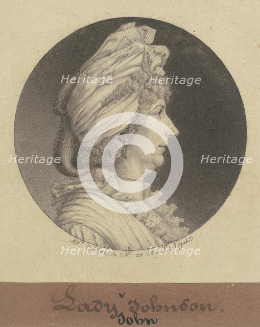 Lady Mary Watts Johnson, 1797. Creator: Charles Balthazar Julien Févret de Saint-Mémin.