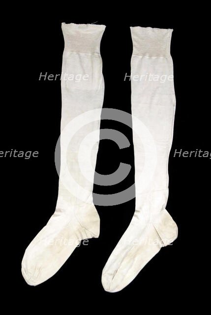 Wedding stockings, American, 1831. Creator: Unknown.