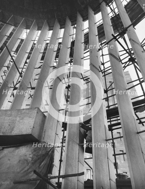 Coventry Cathedral, Priory Street, Coventry, 02/11/1961. Creator: John Laing plc.