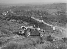 1936 MG PB of R Green taking part in the NWLMC Lawrence Cup Trial, 1937. Artist: Bill Brunell.