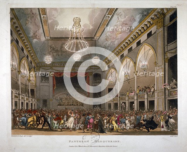The Pantheon, Oxford Street, Westminster, 1809. Artist: J Bluck
