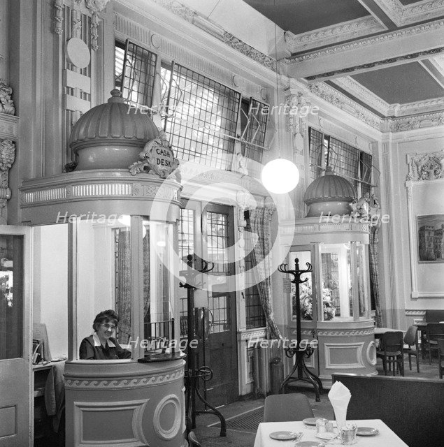 Pay boxes at the Windsor Bar, Waterloo Station, London, 1960-1972. Artist: John Gay