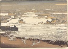 Unfurled Waves, Flood of September, 1901 (Les Vagues deferlent), 1901. Creator: Auguste Lepere.
