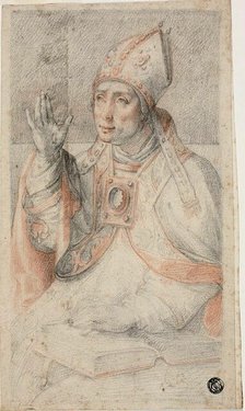 Saint Augustine, c. 1560. Creator: Federico Zuccaro.