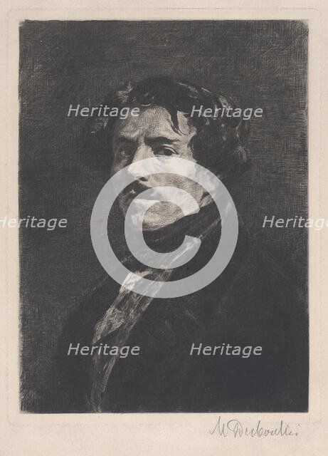 Portrait of Eugène Delacroix, 1889. Creator: Marcellin-Gilbert Desboutin.