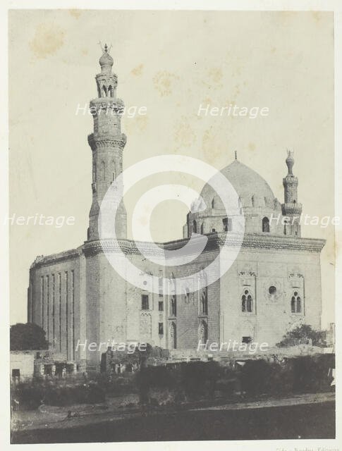 Mosquée de Sultan Haçan, Le Kaire, 1849/51, printed 1852. Creator: Maxime du Camp.