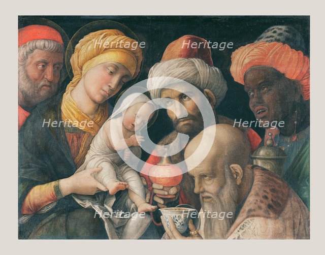 The Adoration of the Magi, c. 1500. Artist: Mantegna, Andrea (1431-1506)