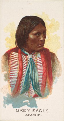 Grey Eagle, Apache, from the American Indian Chiefs series (N2) for Allen & Ginter Cigaret..., 1888. Creator: Allen & Ginter.