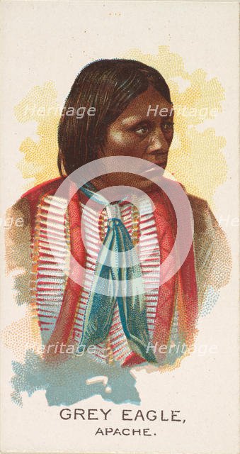Grey Eagle, Apache, from the American Indian Chiefs series (N2) for Allen & Ginter Cigaret..., 1888. Creator: Allen & Ginter.