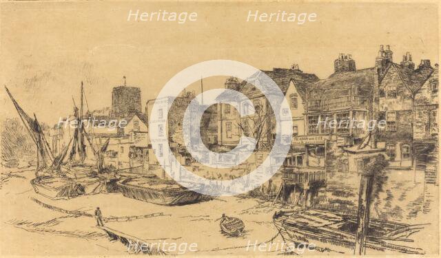 The 'Adam and Eve', Old Chelsea, 1878. Creator: James Abbott McNeill Whistler.