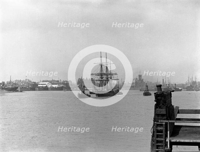 Terra Nova leaving Cardiff, 15 June, 1910. Creator: Unknown.