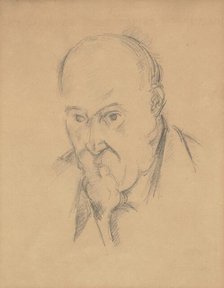 Self-Portrait [recto], 1897/1900. Creator: Paul Cezanne.