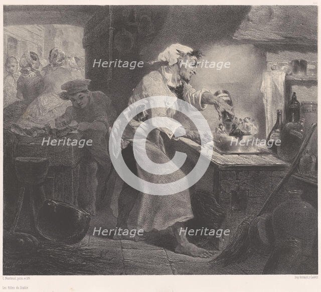 The Daughters of the Devil, ca. 1848-62. Creator: Célestin Nanteuil.