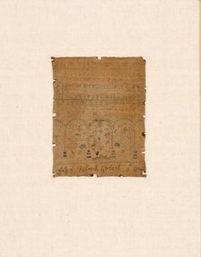 Sampler, United States, 1704. Creator: Rebecah Garland.