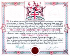 Certificate of the Hudson's Bay Company, 1955. Creator: Arthur Charles Kirby Ware.