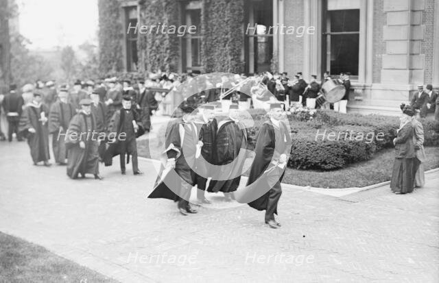Cornerstone laying 6/7/11; N.M. Butler; Seth Low, 1911. Creator: Bain News Service.