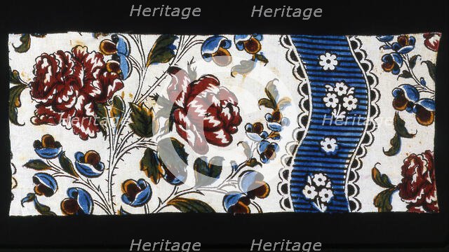 Blue Ribbon (Furnishing Fabric), France, 1760/64. Creator: Unknown.