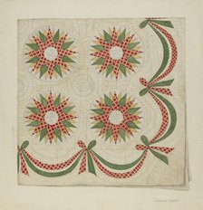 Quilt, c. 1939. Creator: Catherine Fowler.