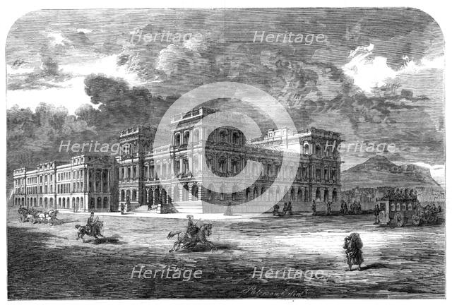 The new General Post Office, about to be erected at Edinburgh, 1861. Creator: Paterson.