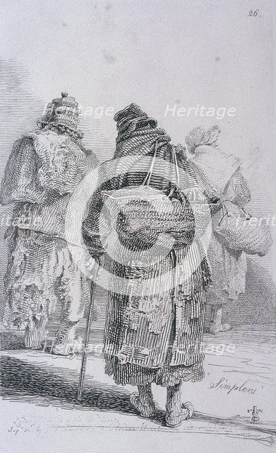 'Simplers', Cries of London, (c1819?). Artist: John Thomas Smith