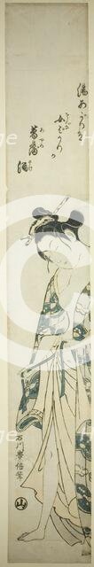Woman Dressing after Her Bath, c. 1755/65. Creator: Ishikawa Toyonobu.