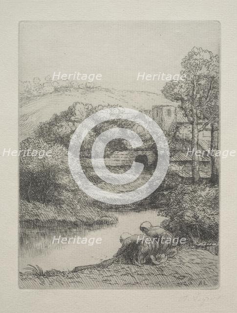 The Wash House (Le Lavoir, Dite "Les Laveuses"). Creator: Alphonse Legros (French, 1837-1911).