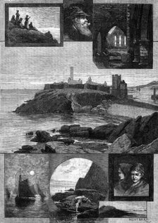Peel and Peel Castle, Isle of Man, 1881. Creator: William James Palmer.