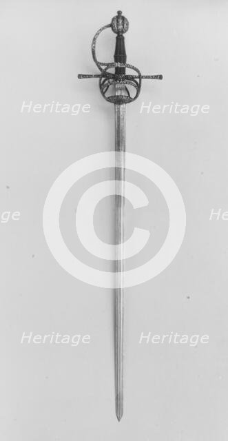 Rapier, Northern European, probably German, blade dated 1620. Creator: Unknown.