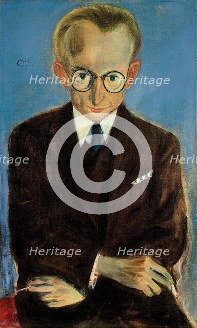 Portrait of Paul Fechter (1880-1958) , 1925. Creator: Cassel, Pol (Paul) (1892-1945).