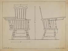 Chair, 1935/1942. Creator: Isadore Goldberg.