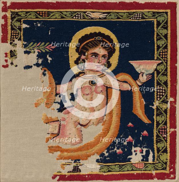 Nereid (Sea-Nymph) from a Hanging, late 300s - 400s. Creator: Unknown.