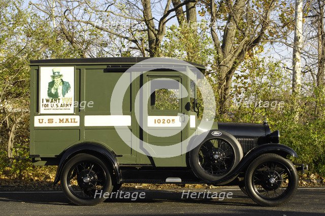 Ford Delivery van 1929. Artist: Simon Clay.