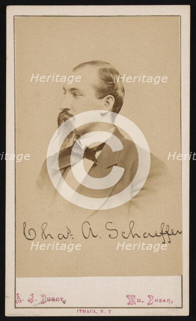 Portrait of Charles Ashmead Schaeffer (1843-1898), 1870s. Creator: Purdy & Frear.