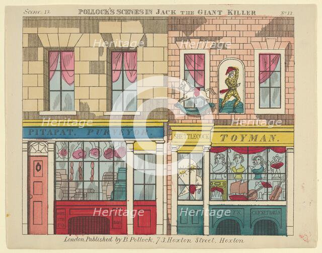 Scene 12, from Jack the Giant Killer, Scenes for a Toy Theater, 1870-90. Creator: Benjamin Pollock.