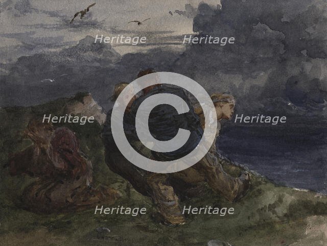 Rescue, c1870s. Creator: Frank Dicksee.