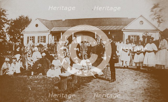 Pyotr I. Tchaikovsky (1840-1893) with the Davydov Family in the Kamenka Estate Artist: Anonymous  