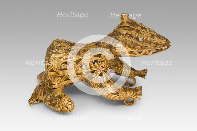 Filigree Pendant in the Form of a Frog or Toad, A.D. 500/1000. Creator: Unknown.