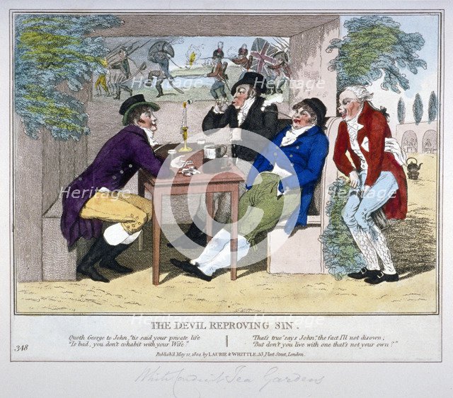 'The Devil Reproving Sin', 1804. Artist: Anon