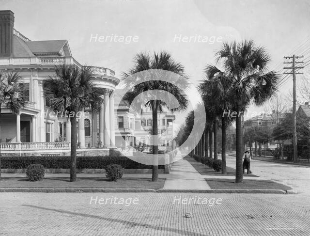 Residences, corner [of] Laura and Ashley Sts., Jacksonville, Fla., between 1900 and 1920. Creator: Unknown.