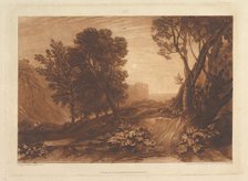 Solitude, or The Reading Magdalen (Liber Studiorum, part XI, plate 53), May 12, 1814. Creator: JMW Turner.